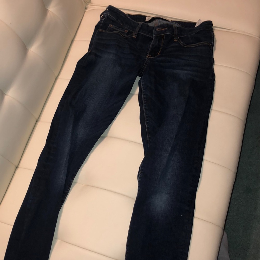 Abercrombie and Fitch dark blue skinny jeans